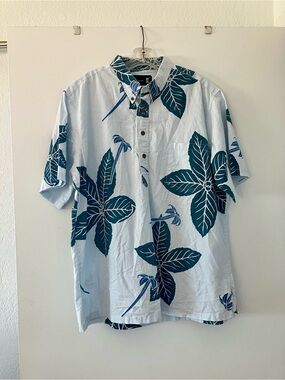 Sig Zane Aloha Shirt; Has A Patch and Several Stains - See Photos